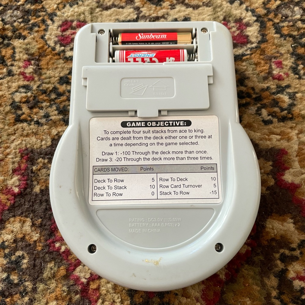 Solitaire Handheld Game - Picture 3 of 3